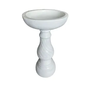 Meilleurs prix pour Relaxdays Bain doiseaux sur colonne HxD 70 x 40 cm pierre reconstituée mangeoire & abreuvoir antique blanc