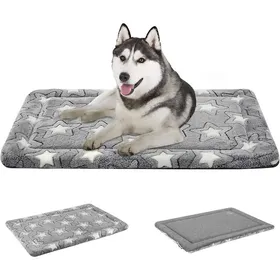 Comparer les prix de Tapis de cage pour chien – Tapis de niche réversible (frais et chaud)lavable en machineconfortablemotif étoiles pour chiens
