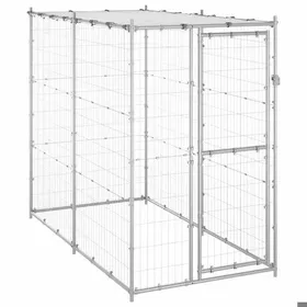 Meilleurs prix pour CLARENCE Chenil - VIDAXL - Pour multiples utilisation - Acier galvanisé avec toit - 110x220x180 cm FR285