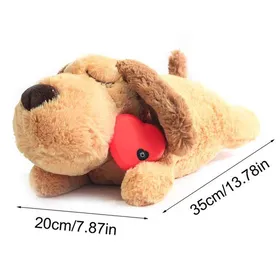 Meilleurs prix pour Jouet en peluche électrique apaisant pour chien, battement de cœur, sommeil, anxiété, amour, apaise l'anxiété, aide co Cadeaux A766