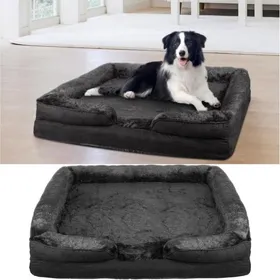 Meilleurs prix pour MIPAN.Lit Pour Chien et Chats 106x80x20cm - Exterieur/Intérieur - Coussin rectangulaire pour Chiens et Chats - Noir
