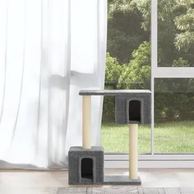 Comparer les prix de Arbre à chat - vidaXL - Gris clair - 60 cm - Sisal - Bois dingénierie