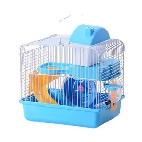 Comparer les prix de Cage de hamster avec maison tunnel et escalier couleur aléatoire 28 x 21 x 31 cm.