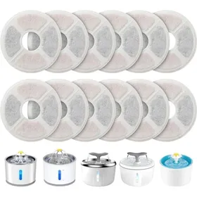 Meilleurs prix pour Lot de 12 filtres à charbon actif triple action pour abreuvoirs pour chats de 2 à 25 litres
