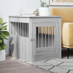 Meilleurs prix pour SALE 2026 niche pour chien polyvalente jouerr Gris - Meuble de cage pour chiens sonoma gris 645x80x71cm PRO589312970