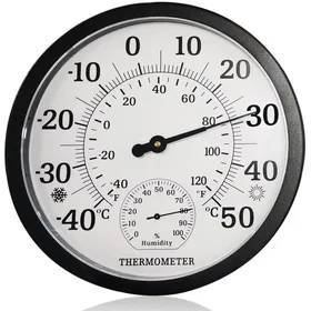 Meilleurs prix pour Grand thermomètre 2 en 1 pour lintérieur et extérieurAnalogique254 cmAvec hygromètreAccessoire de haute qualité durab