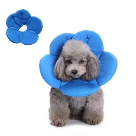 Meilleurs prix pour Collier de protection post-opératoire pour chien et chat (fleur bleue)