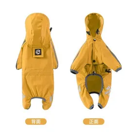 Comparer les prix de Imperméable pour chien - Phoesky - Jaune + gris - Taille L - Dacron Fleece - Automne printemps hiver