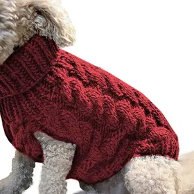 Comparer les prix de Pull rayé pour chien manteau chaud tricot en laine pull dhiver pour petits moyens et grands chiens