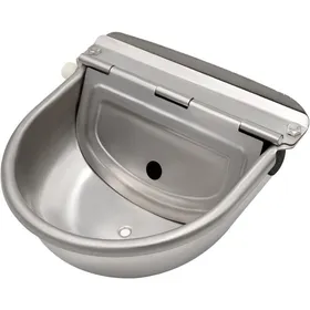 Comparer les prix de Abreuvoir à eau en acier inoxydable avec bouchon de vidange et valve à flotteur réglable pour cheval, chien, bétail, chèvre, mou