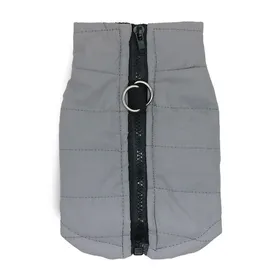 Meilleurs prix pour Manteau d’Hiver Imperméable pour Petit Chien et Chat Veste Matelassée avec Fermeture Éclair Gris Taille S