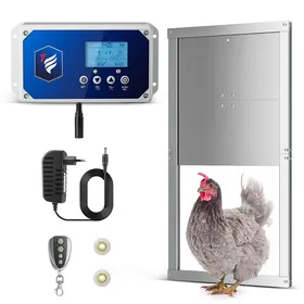 Comparer les prix de TTLIFE Porte Automatique Poulailler avec Télécommande, Kit de Porte de Poulailler Electrique Fonctionnement sur Secteur ou Batterie