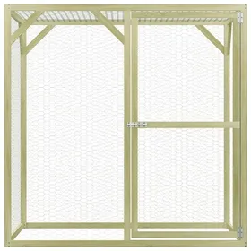 Comparer les prix de SALE 2025Petit enclos Maison poules MOOD - Poulailler 15x15x15 m - Pinède imprégnée Chill160573