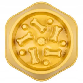 Comparer les prix de Gamelle pour chien ralentissant lalimentation du chien pour la nourriture grand format 600 ml antidérapant