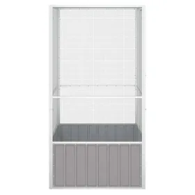 Meilleurs prix pour [LES SOLDES]Gris Cage à oiseaux Gris 111x107x2115 cm Acier galvaniséPoids 28.1 Kg@226709