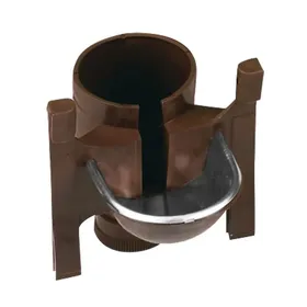 Meilleurs prix pour Abreuvoir de cage coupelle inox porte bouteille marron - GAUN GAUN