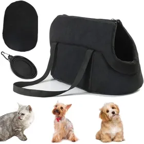 Meilleurs prix pour Transporteur Sac Animaux Compagnie Petits Chiens Chat pour Voyage Randonnée Camping Chihuahua Yorkie avec 1 Bol Pliant