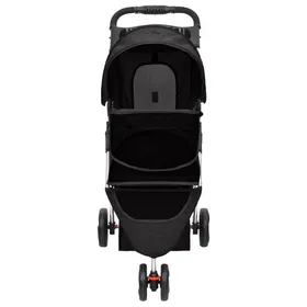 Meilleurs prix pour EN SOLDE*Poussette pour chien pliante - Chariot de transport - MONNA - Noir 80x46x98 cm Tissu Oxford@880163