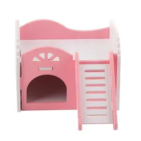 Comparer les prix de Château pour petits animaux de hamster, maison de couchage, nid, jouet d'exercice, rose