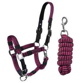 Meilleurs prix pour Ensemble licol et longe pour cheval Horka Red Horse - Rouge - Extra Full