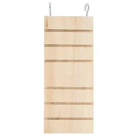 Comparer les prix de Échelle en bois pour animaux de compagnie support pour hamster oiseau plate-forme jouet planche de repos perchoirs cage