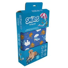 Comparer les prix de Tapis pour chien rafraîchissant Smurfs Duvoplus Les Schtroumpfs - 120x80x1 cm