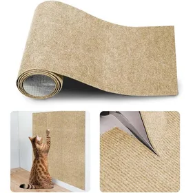 Comparer les prix de Tapis griffoir pour chats - Tapis anti-griffures pour canapés - Tapis griffoir autocollant pour chats - Mur descalade - Tapis