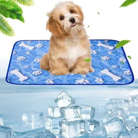 Meilleurs prix pour Tapis Rafraîchissant pour Chiens et Chats 100 * 70 cm Coussin de Tapis de Refroidissement pour Chien en Soie Glacée