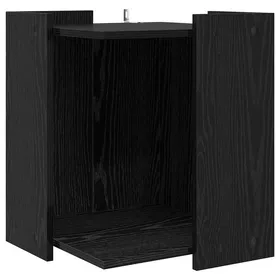 Comparer les prix de Boîte à litière pour chat - vidaXL - Aspect chêne noir - 42x42x51 cm - Bois - Durable - Facile à entretenir