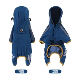 Meilleurs prix pour Imperméable pour chien - Phoesky - Polaire Dacron - Bleu + Jaune - Saison: Automne printemps hiver - Tissu doux