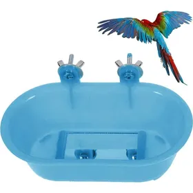 Meilleurs prix pour Baignoire miroir oiseauxaccessoires cage oiseauxperchoir miroir boisperroquet perruche calopsitte pinson YYV
