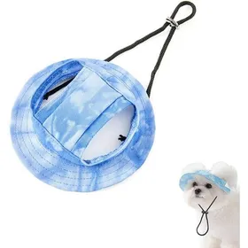 Comparer les prix de Chapeau pour chien - Ajustable - Chapeau pour animaux avec trous pour les oreilles - Protection solaire - Casquette de baseball