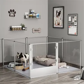Comparer les prix de Enclos pour Chiots, Chiens, Canard, Lapin - BingoPaw - Extérieur ou intérieur - Grande taille: 120x120x61cm
