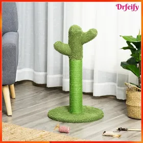 Meilleurs prix pour Griffoir pour chat - AKOZON - Cactus - Sisal - Base bois - 40 x 40 x 65 cm