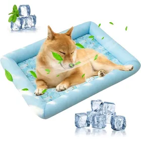 Comparer les prix de Lit Rafraîchissant Chien Panier Durable Fond Antidérapant Lavable Respirant(L) .