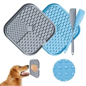 Comparer les prix de Coussinets à Lécher, Tapis De Léchage Chien ，Pour L'alimentation Lente Et Le Soin Des Animaux De Compagnie, 2 PCS