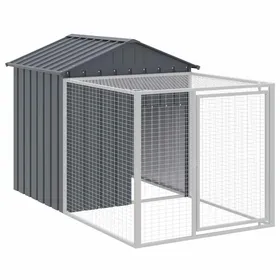 Comparer les prix de SALE dhiver Cage/Enclos - UU - pour poulets - avec enclos Anthracite 117 x 201 x 123 cm Acier galvanisé CC723