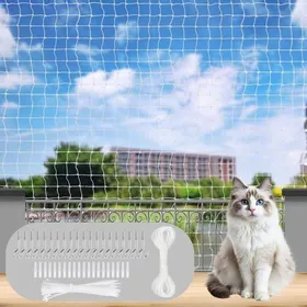 Comparer les prix de Lablanc – Filet de protection pour chat balcon 3 x 2 m – Nylon et acier inoxydable – Résistant aux i