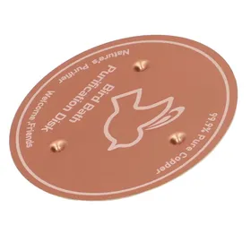 Comparer les prix de FYDUN 2 Disque de Purification de Bain Doiseaux en Cuivre Entretien sans Effort pour Bol Extérieur 4 Pouces animalerie kit
