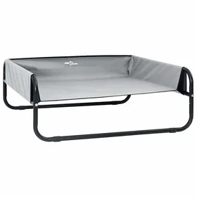 Comparer les prix de [5106389]Corbeille - panier - coussin - hamac - Lit pour Chien Gris clair s Tissu Oxford et AcierPoids:2.33 Kg