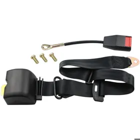 Comparer les prix de Ceinture de sécurité 3 points - LON® - universelle réglable - noir - avec vis et enrouleur automatique