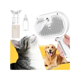 Meilleurs prix pour Brosse Vapeur Rechargeable pour Chats et Chiens Peigne Autonettoyant Antistatique 3 en 1