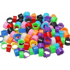 Meilleurs prix pour Lot de 100 anneaux didentification pour pattes doiseaux en plastique de 8 mm pour marquage des pigeons des fermes des