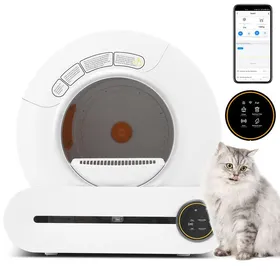 Meilleurs prix pour Bac à Litière Auto-nettoyante-CDISPLAY-capacité 9L-Convient aux chats de1- 8 kg-Surveillance en temps réel de la santé dun chat