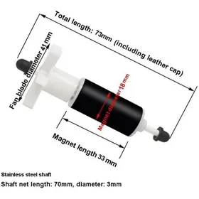 Meilleurs prix pour Rotor pompe à eau aquarium - Turbine silencieuse Modèle E02 fixe - Accessoires aquarium et piscine - 73 mm