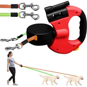 Comparer les prix de Laisse Chien Enrouleur 300CM Laisse Rétractables pour Chiens Laisse pour Chien Rétractable Laisses Double pour Chienspour Petit