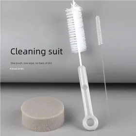 Comparer les prix de Ensemble de brosses de nettoyage pour fontaine deau de chat - Phoesky - 2 en 1 - Tuyau de pompe - Buses