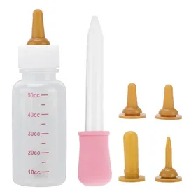 Comparer les prix de SURENHAP biberon dallaitement pour animaux de compagnie Petit biberon pour animaux de compagnie art Pacification brune + rose
