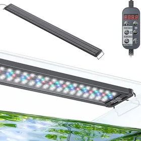 Meilleurs prix pour Lampe LED Aquarium 24h/24 et 7j/7 Extensible pour Bac à Poissons avec 120 140 cm Réservoir Télécommande À 6 Touches
