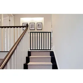 Meilleurs prix pour Safetots Barrière pour Haut d'Escaliers en Bois, Barrière de Sécurité à Fixation par Vis, 63,5cm – 105,5cm, Couleur Noir
